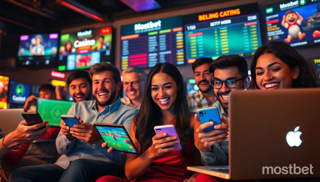 Mostbet xos geldin bonusu ilə online idman mərc oyunları oynayan insanlar