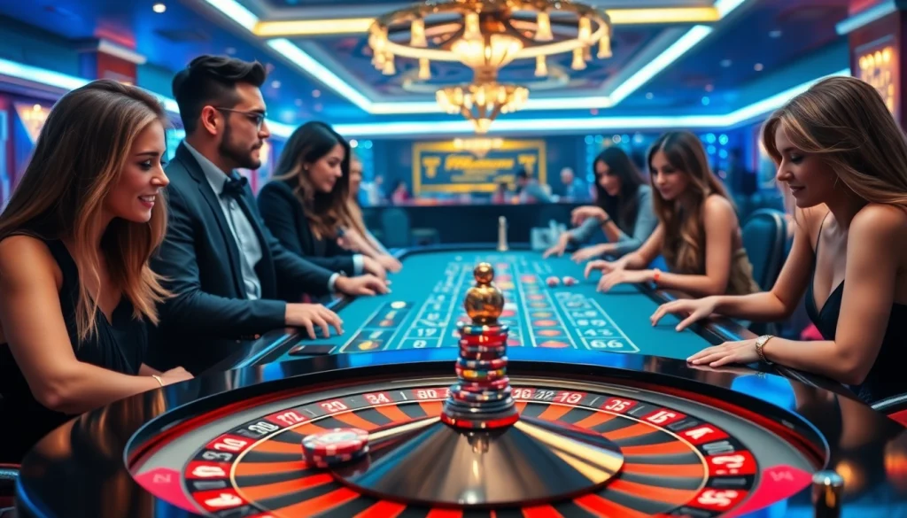Experience thrilling gambling action at https://nova8886.com/ with vibrant casino tables and engaged players.
