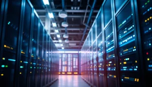 Showcasing servers and data centers at https://aminserve.com, emphasizing cutting-edge technology.