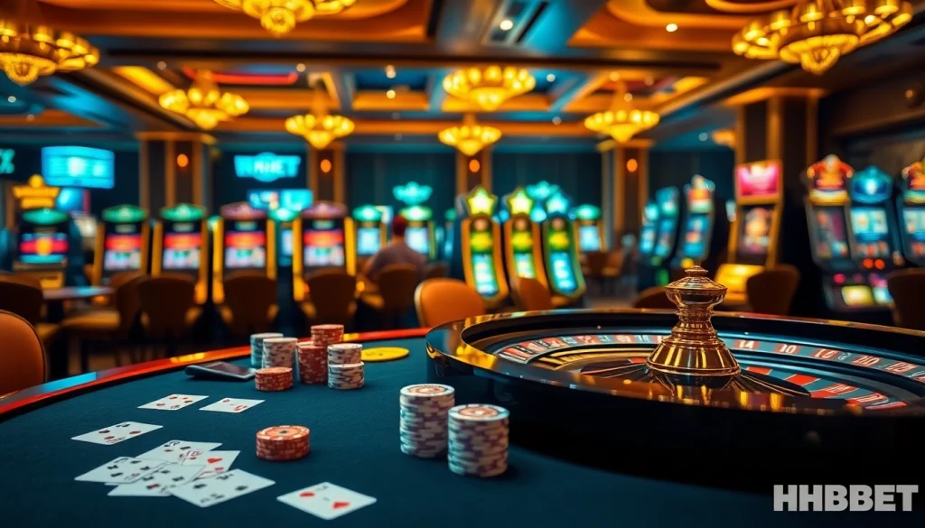 Experience exclusive benefits in Clube VIP HHBET, featuring luxurious casino elements and high-stake excitement.