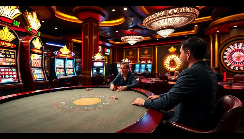 Experience the excitement of MM88 at a luxury casino with poker and slot games.