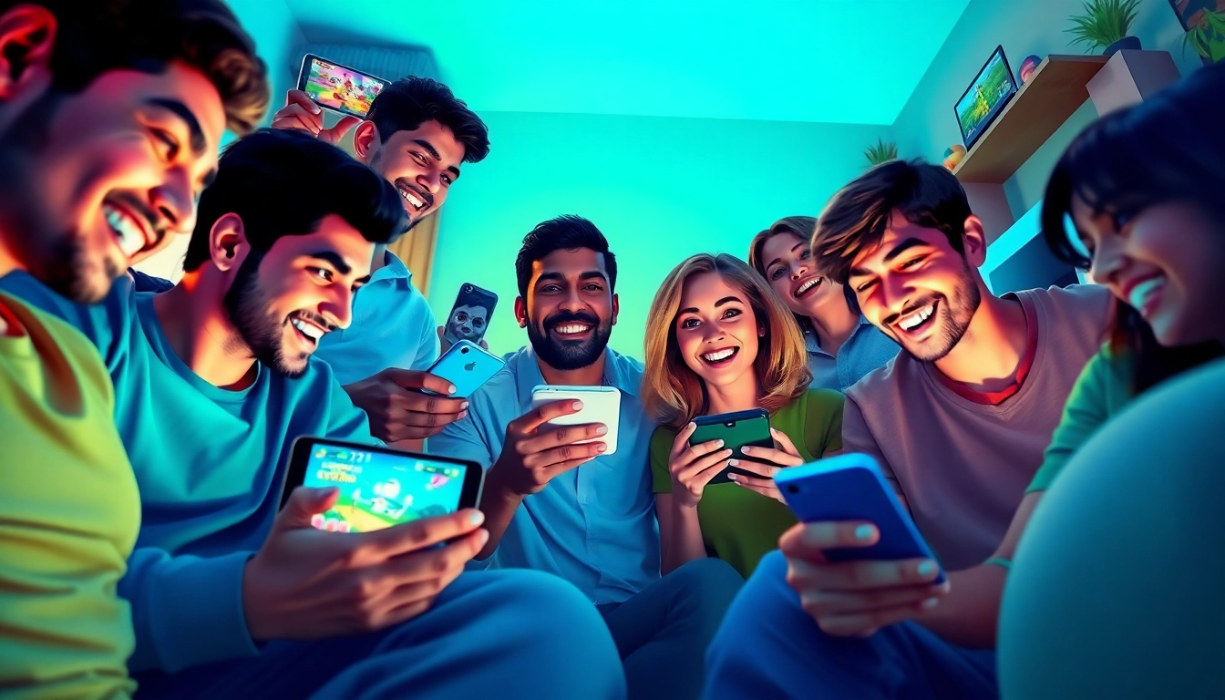 Players engaging with the Jalwa Game on various devices, showcasing the fun of browser-based gaming.