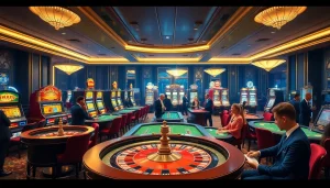 Experience the excitement at nhà cái uy tín with professional casino tables and lively players.