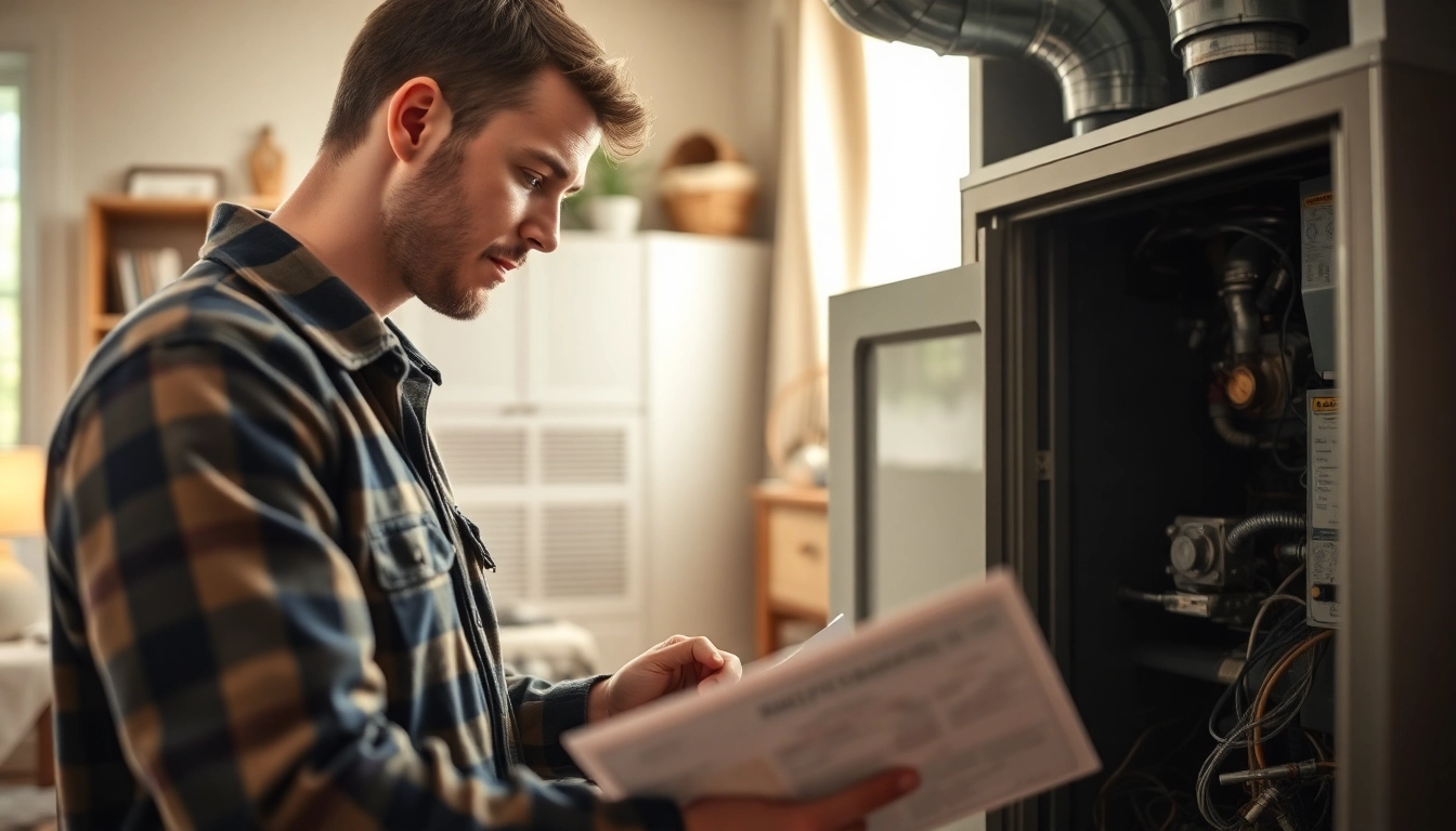 Expert technician performing furnace repair northsalem, ensuring home heating efficiency.