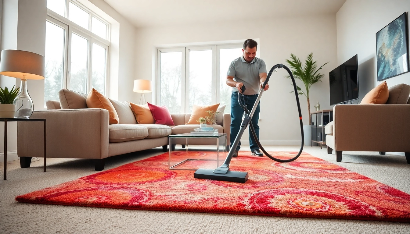 Efficient carpet cleaning roseville ca service shown in a bright living room environment.