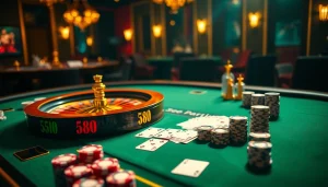 S88 casino app interface with vibrant gambling elements, showcasing excitement and professionalism.