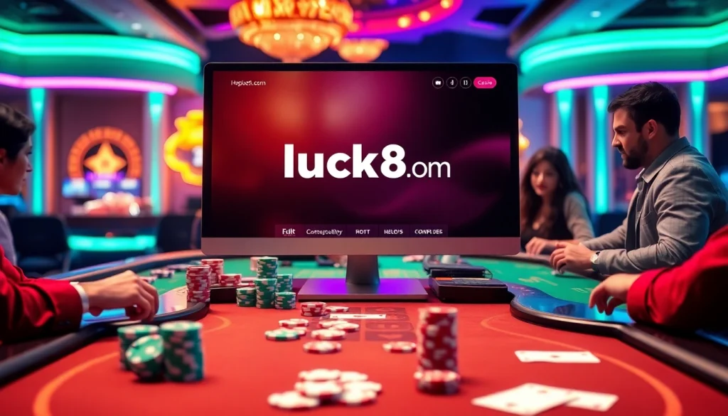 Trải nghiệm sự kịch tính của trò chơi trực tuyến với https://luck8.com, cùng những bàn casino sống động.