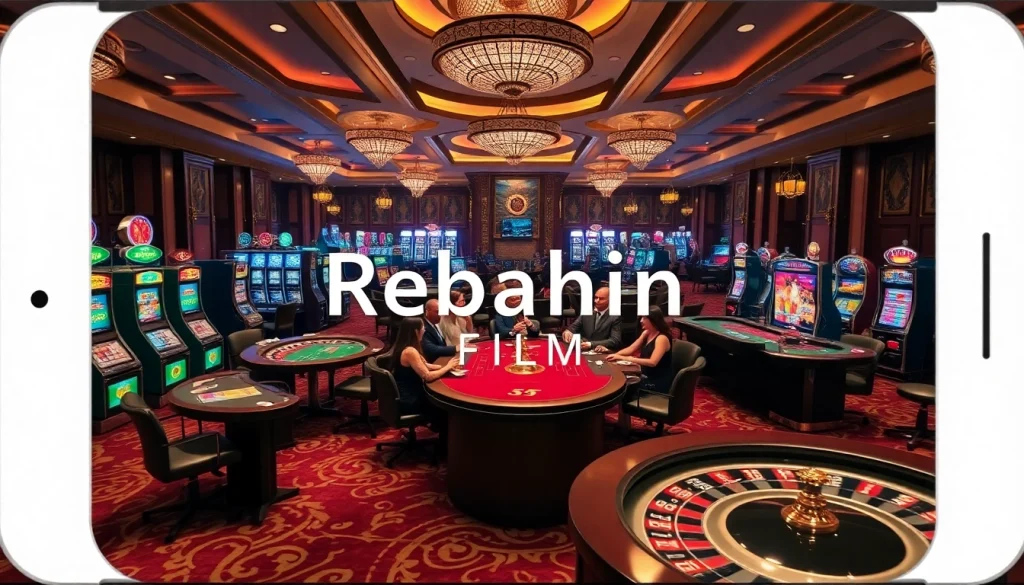 Experience the thrill of gambling with Rebahin film on the luxurious casino floor.