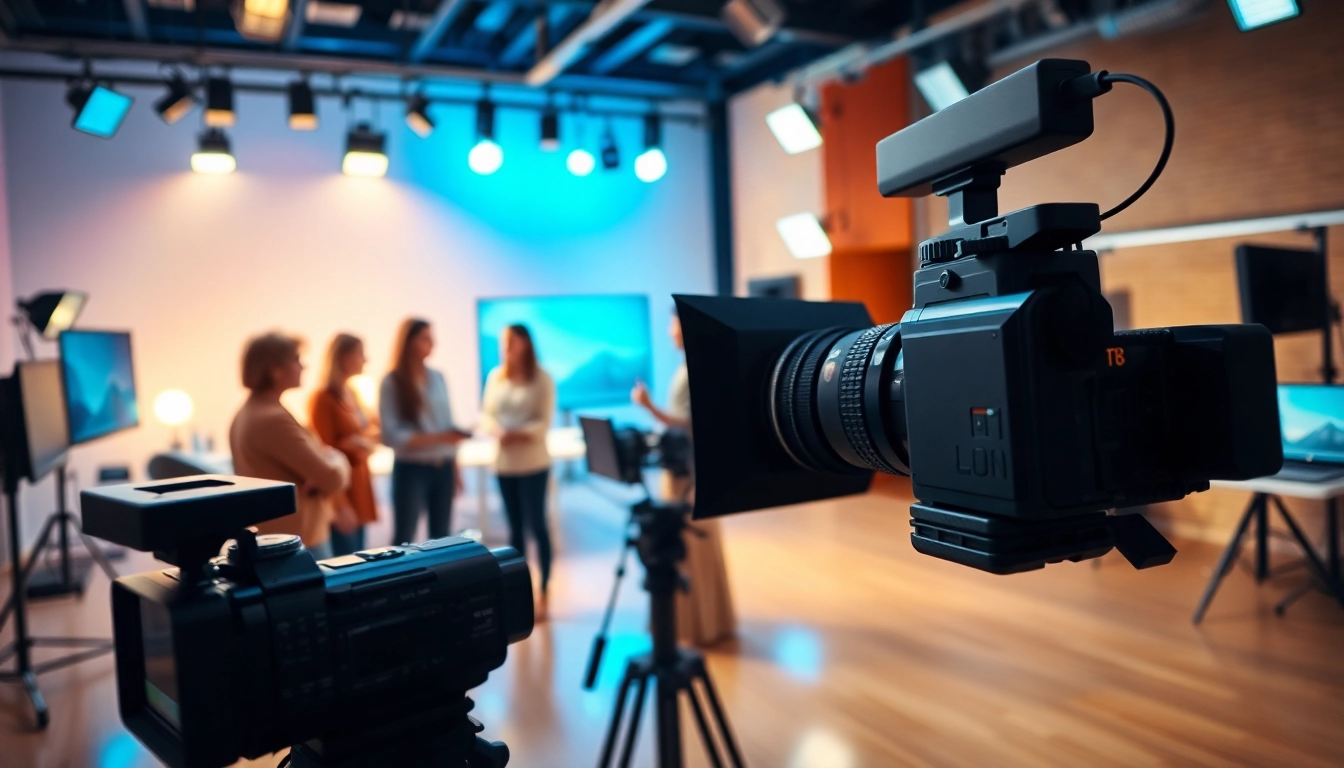 Creating a corporate video production Phoenix with a diverse team and advanced studio equipment