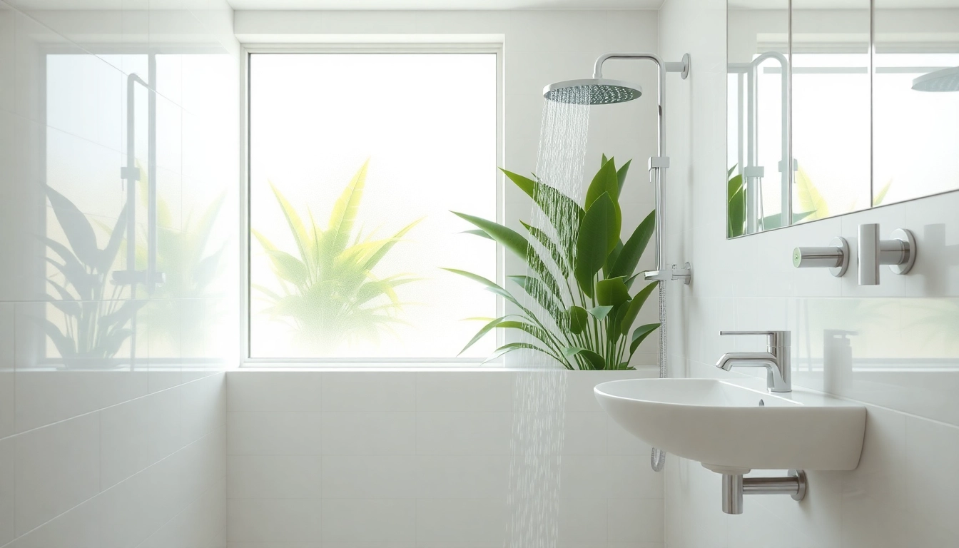 Transform your space with an elegant sunny shower setup featuring modern fixtures and calming colors.
