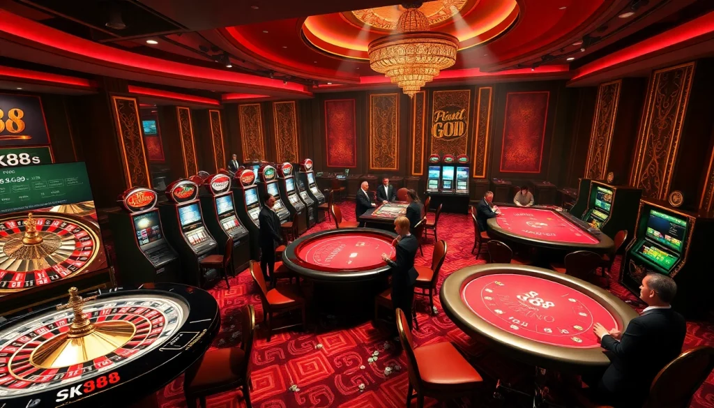Gk88 offers a vibrant online casino setting with thrilling games and engaging visuals.