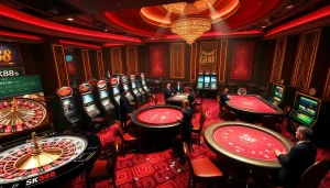 Gk88 offers a vibrant online casino setting with thrilling games and engaging visuals.