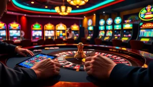 Winning at https://xx88.nl/ with an elegant roulette table and excited players enjoying a luxurious casino experience.
