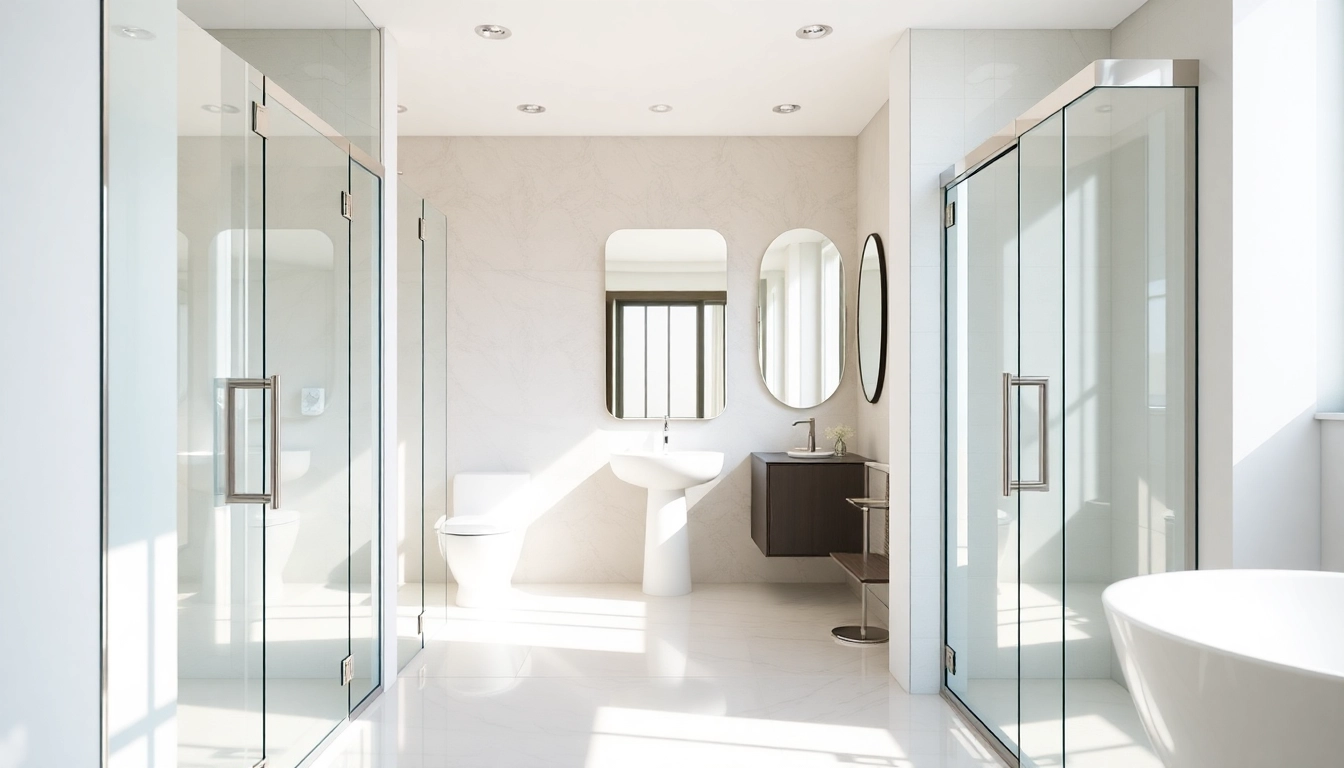 Showcase of elegant shower doors uk in a stylish bathroom setting with modern fixtures.