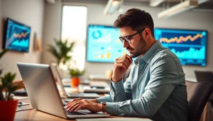 Engaging social media marketing companies edmonton strategy session in a modern office.