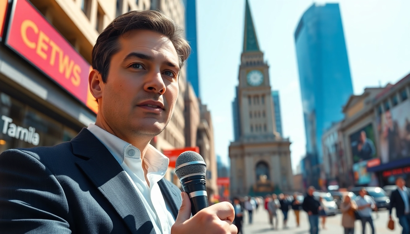 Report on critical events by Usa Today’s top journalist in an urban backdrop.