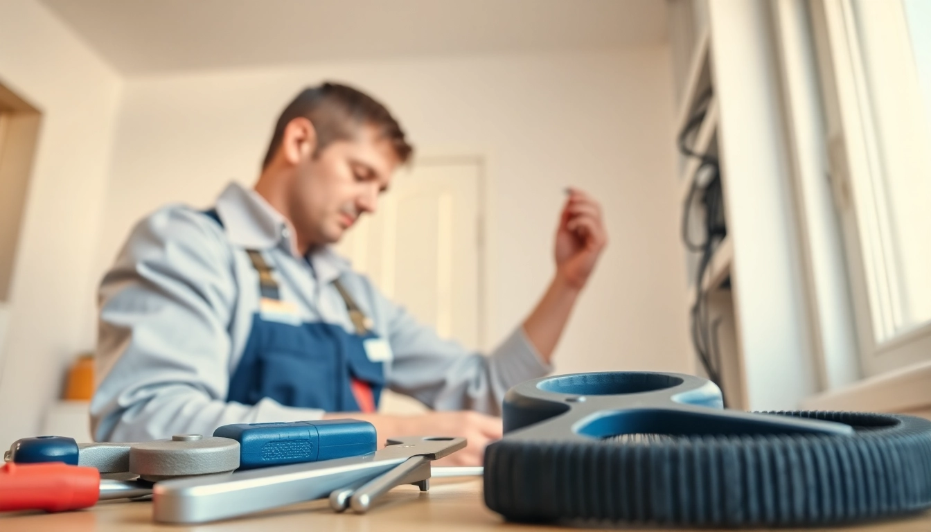 Skilled electrician providing edmonton electrical services in a modern home environment.