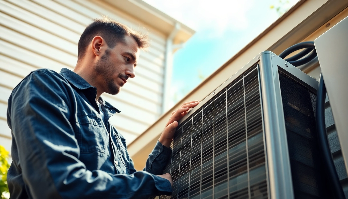 Stillwater AC repair expert fixing an air conditioning unit at a residential home.