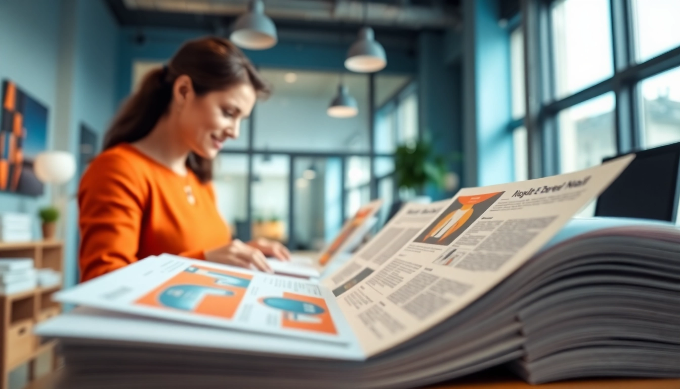 Engaging Atlas Direct Mail marketing materials showcased in a professional office environment.