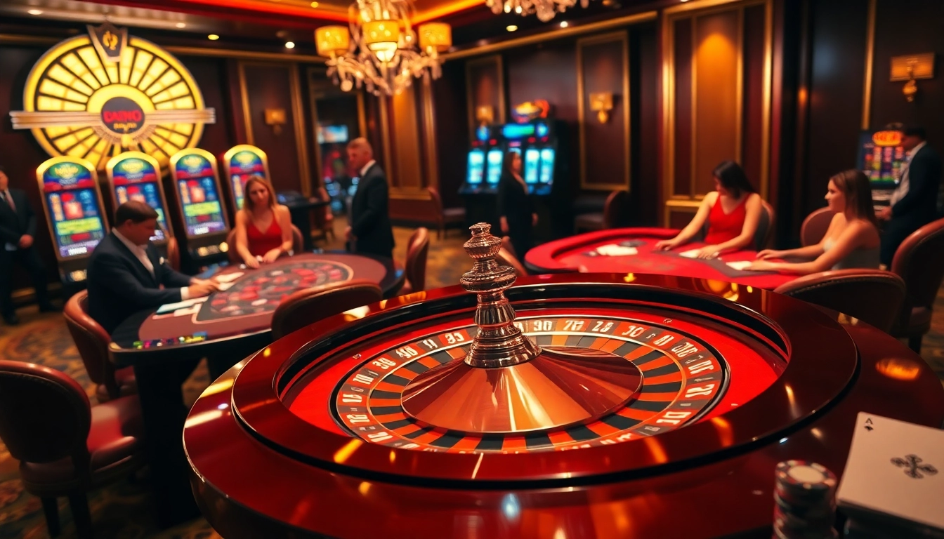 Vivez l'excitation du casino en ligne avec des tables de poker vibrantes et des roues de roulette étincelantes.