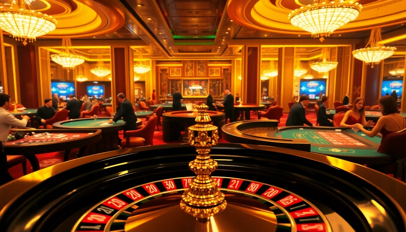 Experience thrilling roulette action at 123hero.pro with players enjoying the luxury of a vibrant casino.