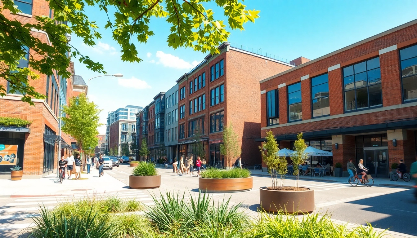 Revitalized North Main Makeover showcasing vibrant architecture and community engagement.