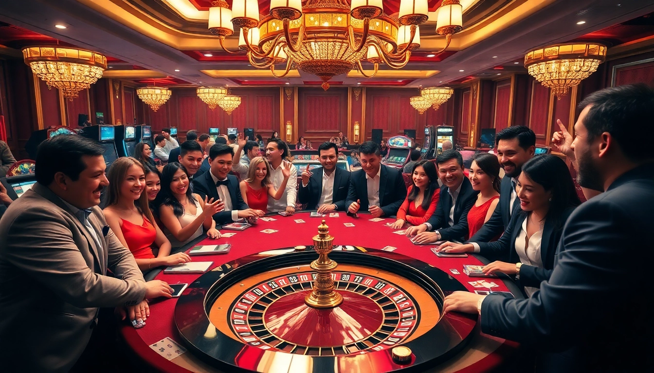 EE 88 players enjoy an exhilarating casino experience at a lively gaming table with roulette.