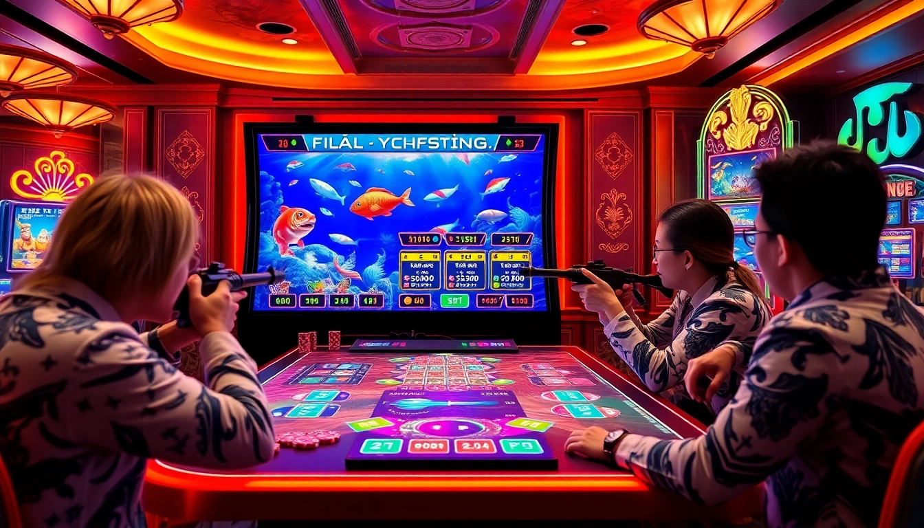 Engage in thrilling bắn cá đổi thưởng gameplay with vivid underwater scenes and fast-paced action.